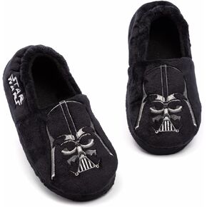 STAR WARS Darth Vader Slippers Boys Kids Villain House Shoes Loafers