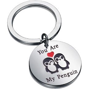 Penguin Lover Gifts You are My Penguin Keyring Necklace Jewelry