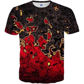 Neemanndy Unisex 3D Colorful Print Graphic Tee Shirts for Men Women and Teens