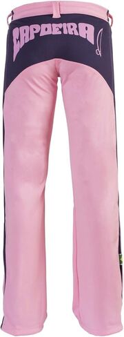 سروال فنون الدفاع عن النفس كابويرا البرازيلية الأصلية من JL - للنساء (وردي مع طباعة بيريمباو على طول الجانب الخلفي) in Kuwait