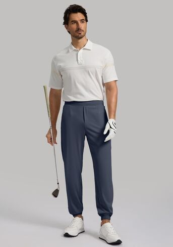 فيوديا سروال رياضي للرجال مع جيب بسحاب، سروال رياضي قابل للتمدد بقصة ضيقة للرجال للجري والتمارين الرياضية in Kuwait