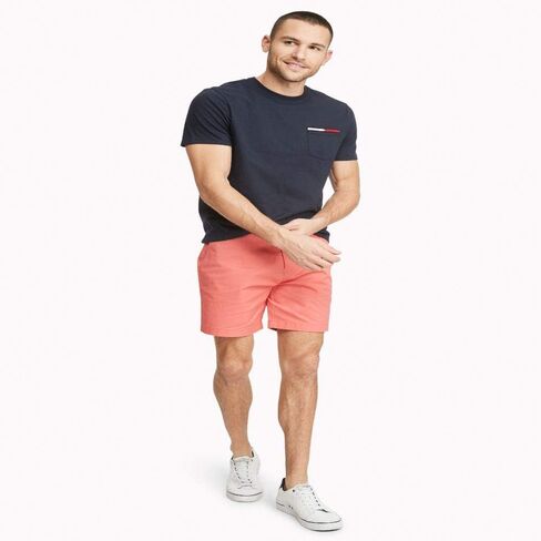 Tommy Hilfiger Men's Essential Short Sleeve Crewneck Flag Pocket T-shirt in Saudi Arabia