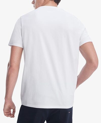 Tommy Hilfiger Men's Essential Short Sleeve Crewneck Flag Pocket T-shirt in Saudi Arabia