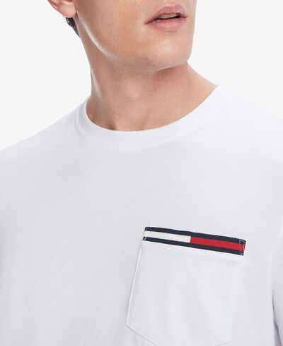 Tommy Hilfiger Men's Essential Short Sleeve Crewneck Flag Pocket T-shirt in Saudi Arabia