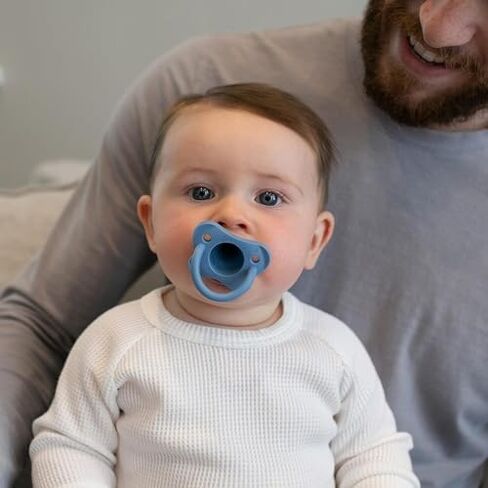 لهاية دكتور براون HappyPaci 100% من السيليكون، 0-6 أشهر، خالية من مادة BPA، أبيض، وردي، وردي فاتح، 3 قيراط in Saudi Arabia