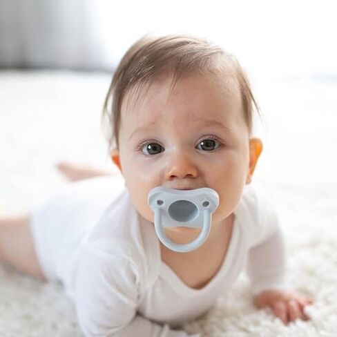 لهاية دكتور براون HappyPaci 100% من السيليكون، 0-6 أشهر، خالية من مادة BPA، أبيض، وردي، وردي فاتح، 3 قيراط in Saudi Arabia