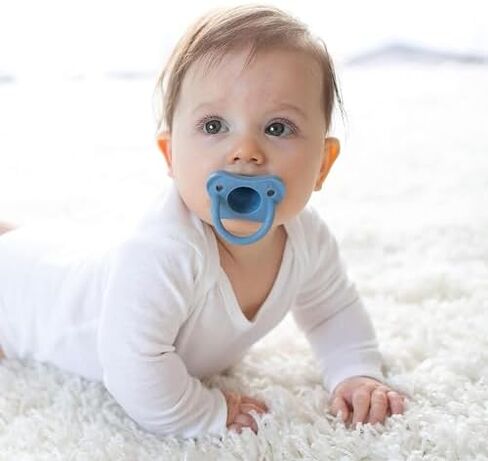 لهاية دكتور براون HappyPaci 100% من السيليكون، 0-6 أشهر، خالية من مادة BPA، أبيض، وردي، وردي فاتح، 3 قيراط in Saudi Arabia
