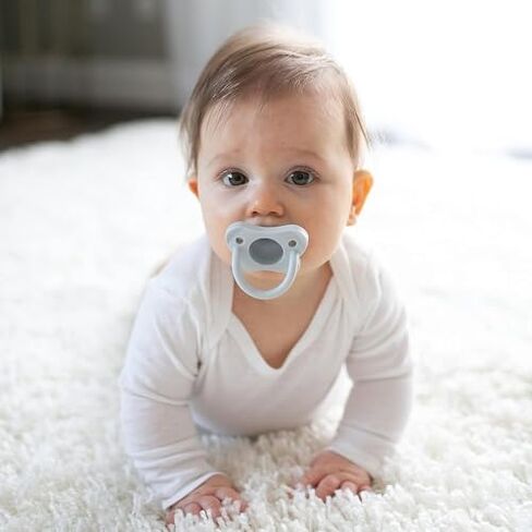 لهاية دكتور براون HappyPaci 100% من السيليكون، 0-6 أشهر، خالية من مادة BPA، أبيض، وردي، وردي فاتح، 3 قيراط in Saudi Arabia