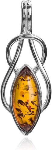Ian and Valeri Co. Amber Sterling Silver Celtic Pendant Necklace Chain 18 Inches in Saudi Arabia
