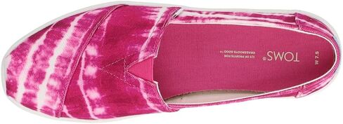 TOMS Womens Alpargata Cupsole Tie-Dye Slip On Sneakers Shoes Casual - Pink in Saudi Arabia