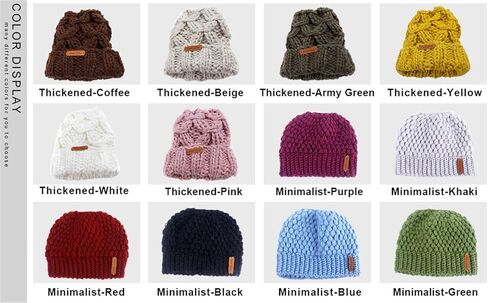 بوكيانيلي قبعة صغيرة سادة مصبوغة بالربط للنساء، قبعة شتوية منسوجة على شكل جمجمة، لون زهري داكن in Kuwait