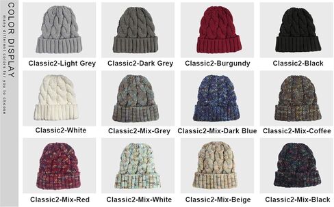 بوكيانيلي قبعة صغيرة سادة مصبوغة بالربط للنساء، قبعة شتوية منسوجة على شكل جمجمة، لون زهري داكن in Kuwait