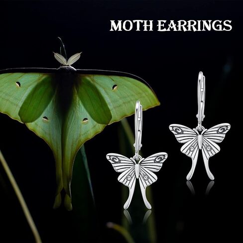 أقراط فينيكس/التنين/العثة/البومة/الذئب/قمر الشمس/الحصان/عثة لونا/بقرة المرتفعات/الذئب أقراط فضية كلاسيكية هدايا مجوهرات للنساء... in Kuwait