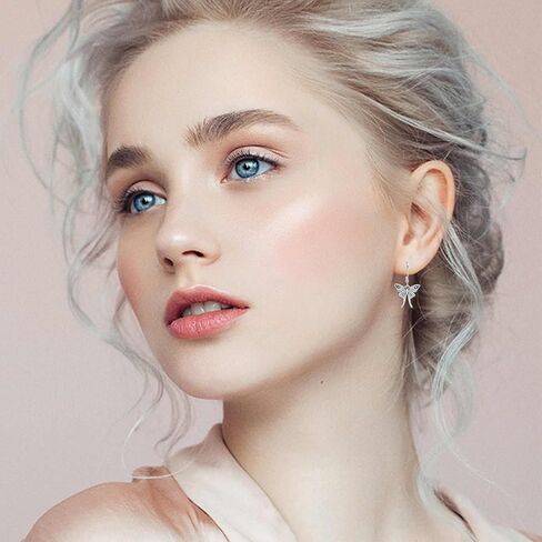 أقراط فينيكس/التنين/العثة/البومة/الذئب/قمر الشمس/الحصان/عثة لونا/بقرة المرتفعات/الذئب أقراط فضية كلاسيكية هدايا مجوهرات للنساء... in Kuwait