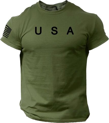 تي شيرت الولايات المتحدة الأمريكية للرجال - تي شيرت وطني in Kuwait