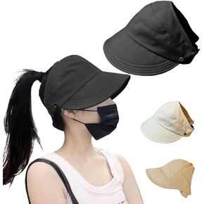 Sun Hats for Women, Wide-Brimmed Hollow Top Design, Summer Outdoors UV Protection, Women's Adjustable Fit Hats