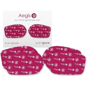 Paingone Aegis Replacement Gel Pads, 4 Count - Adhesive Electrode Pads for Lower Back Pain Relief - Made Exclusively for Use with The Paingone Aegis Device - Use Up to 3 Months