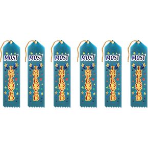 شرائط جوائز Beistle الأكثر تحسينًا، 2 × 8 بوصة، 6 عبوات