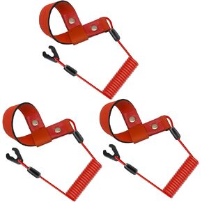 M MATI 3PCS Stop Kill Safety Lanyard for All Yamaha Jet Ski WaveRunner WaveVenture WaveRaider WaveJammer WaveBlaster FX140 EW2-68348-00-00
