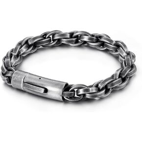 316L Stainless Steel Singapore Twisted Chain Men's 210mm Simple Spring Clasp Bracelet Jewelry Accessories