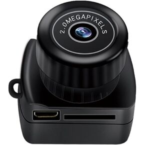 Rosvola Small Action Camera, Rechargeable Battery for HD Video Camera 200,000 Pixels with Data Cable for Live Photos Vlogging