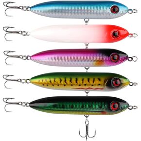 5pcs Catfish Float Rigs, 5 Styles Catfish Rattling Line Fishing Bobbers with Circle Hooks Peg Float Tackle for Santee