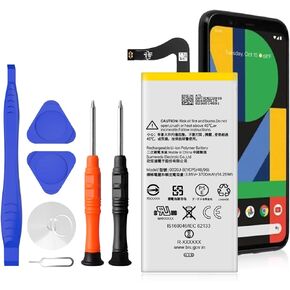Google Pixel 4 XL Battery Replacement Kits (New Upgraded) Compatible with Google Pixel 4XL All Models with Adhesive, Installation Manual and Repair Tool Kits