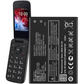 [3000mAh] TLi017D1 TLi017C1 Battery, (𝟐𝟎𝟐𝟰 𝐍𝐞𝐰 𝐔𝐩𝐠𝐫𝐚𝐝𝐞) High Capacity Replacement Battery for TCL Flip Pro VZW-TCL-4056W TLi017D1