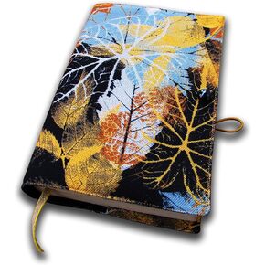 Book Sleeve Cover for Novel, Autumn Foliage Pattern Style, Hard Books Cover for Paperback, Washable Fabric, Book Protector- Padded, Book Case Cover for Adult 5.5 x 8.2 x 1.6