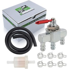 partszen 5023358 Fuel Shut Off Valve for Ferris IS4500Z F50XT F800X Simplicity Stallion 1694763 1694764 Cobalt 2690479 5900525 Zero-Turn Mower with Fuel Filter Line