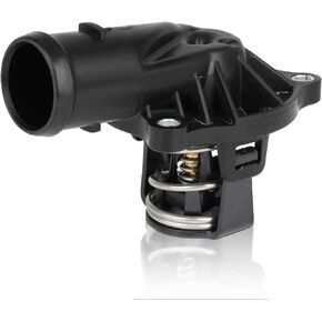 OCPTY Thermostat Housing Fit for Audi Q7 2009-2015,for Volkswagen Touareg 2009-2012, Engine Coolant Thermostat Housing Assembly Replaces 059121111AA,059121111F