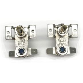 XMHF Electric Stove Rice Cooker Adjustable Bimetal Temperature Heating Controller AC 250V 125V 16A Thermostat 2Pcs
