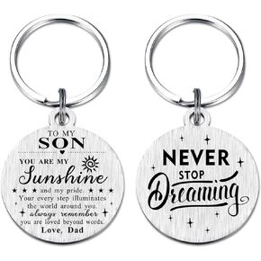 Son Graduation Gifts - 2024 Son Graduation Keychain - Son Graduation from Dad Mom Parents