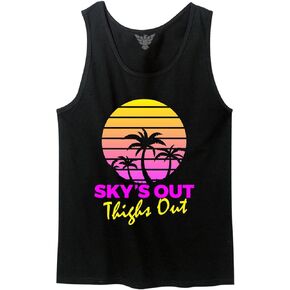 Sky's Out Thighs Out Retro 80s Muscle Tank Top