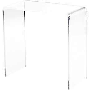 Plymor Clear Acrylic Vertical Rectangular Display Riser, 10" H x 10" W x 5" D (3/8" thick)