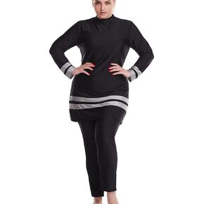 YEESAM Plus Size Muslim Swimsuits for Women Burkini Islamic Swimming Suit Hijab