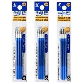 Pilot Gel Ink Refills for FriXion Ball 3 Gel Ink Multi Pen & FriXion Ball Slim 038 Gel Ink Pen, 0.38mm, Blue Ink, 3 Packs 9 refills total Value Set
