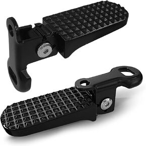 1 Pair Bike Rear Pedals,Mini Folding Bicycle Foot Pegs,Rear Seat Footrest Pedals for Mountain Bike E-Bike