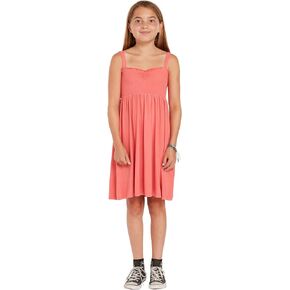Volcom Girls' One Size Swingin Summer Wide Strapped Dress