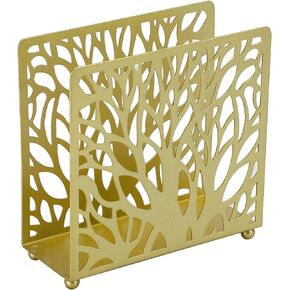 Napkin Holder for Table, Gold Metal Paper Napkin Holders Stand for Paper Mail Bills,Suitable for Home Restaurant Farmhouse Kitchen Cocktail Picnic Bar Party