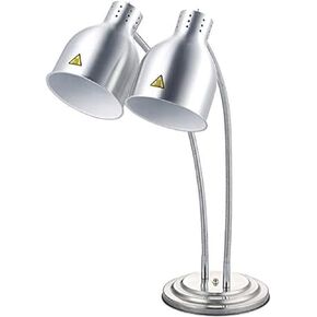 Dual Lamp Heat Lamp for Food Warming Commercial Grade Countertop (Dual Food Warmer Lamp)