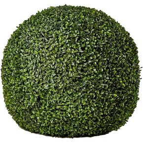 Serene Spaces Living Artificial Boxwood Topiary Ball, Real Looking Decorative Balls for Backyard, Balcony, Patio, Garden, Entryway, Wedding & Home Décor, Boxwood Sphere, 20" Diameter