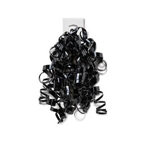 Curly Black Bows Twelve (12) - Dazzling Glossy Gift Bows Elegant Bouncy Easy