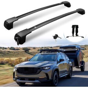 Upgraded Roof Racks Cross Bars for Mazda CX50 CX-50 2023 2024, Lockable Cross Rails, Anti-Theft Roof Bars for Rooftop Cargo and Outdoor Gear