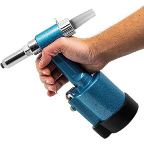MACHSWON Air Riveter 1/8, 5/32", 3/16" and 1/4" Capacity Air Rivet Gun Hydraulic Air Riveter Tool