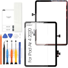 Screen for iPad Air 4 4th Gen 2020 Screen Replacement for iPad Air4 4th Gen 2020 10.9 Inch Tablet Touch Screen A2316,A2324 Touch Digitizer Repair Parts(Black No LCD