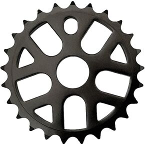 Bicycle Crankset - 3pc Crankset for Pee Wee and Destro Model. 1pc Crankset for Stealth BMX. (25T - Chain Wheel Black)