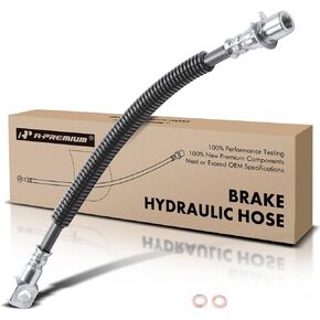 A-Premium Front Side Brake Hydraulic Hose Compatible with Chevy, GMC and Isuzu Models - Blazer, LLV, S10, S10 Blazer, Jimmy, S15 Jimmy, Sonoma, Hombre - Replace# 8191740390