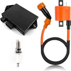 5YT-85540-00-00 Ignition Coil CDI Box Spark Plug for Yamaha Warrior 350 YFM350X 2002-2004 Raptor 350 YFM350 2005-2013
