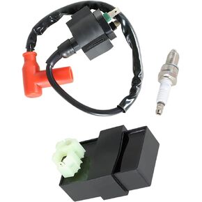 labwork Ignition Coil Spark Plug CDI Box Replacement for Honda Foreman 400 Replacement for Honda FourTrax Foreman 400 30410-HM7-003 30510-HM7-003